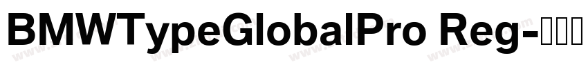 BMWTypeGlobalPro Reg字体转换